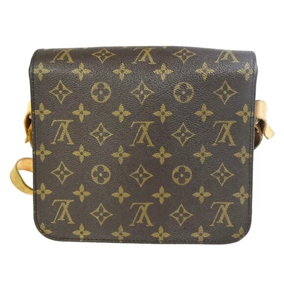 LOUIS VUITTON Cartouchiere MM Shoulder Bag Monogram Leather Brown M51253 30FB216 - Picture 3 of 16